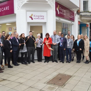kingsley homecare grand openiing lowestoft town centre