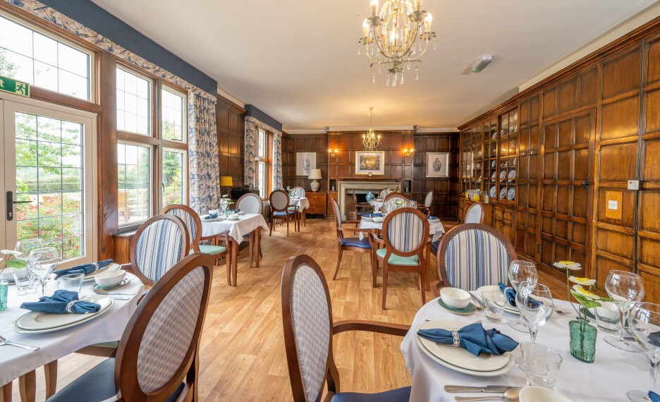 Restaurant View - Brooke House Luxury Residential Care Home