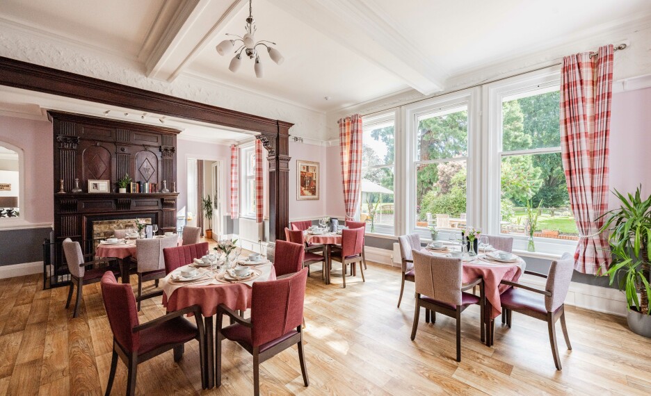 restaurant at hadleigh care home.