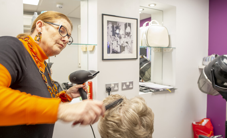Visit the beauty salon at Highcliffe care Home, located near Milton