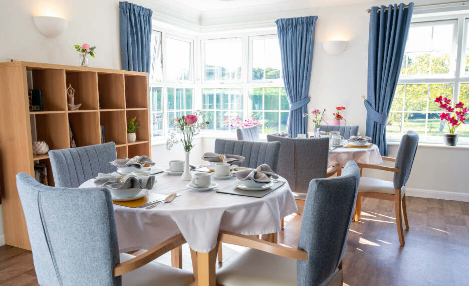 Take in the stunning view of the dining area at Lilac Lodge Residential Care Home