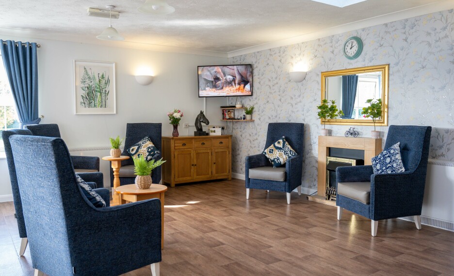 Relax and enjoy the beautiful view of the living room at Lilac Lodge care home in Lowestoft